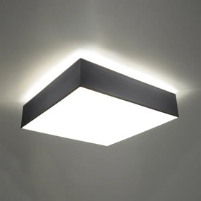 Stropné svietidlo Horus, 1x sivé plastové tienidlo, (biely plast), (55 cm)
