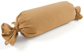 Biante Vankúš valec bonbon Velur VLR-007 Horčicovo béžový 15x40 cm