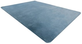 Koberec prateľný POSH Shaggy, plyšový, hrubý, protišmykový, modrý