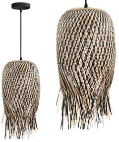 Toolight BOHO, stropné svietidlo 1xE27 APP1327-1CP, prírodná hnedá, OSW-05678