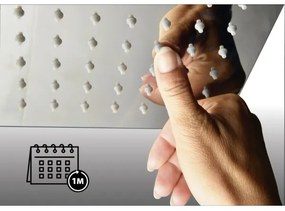 Sapho - Sprchová súprava s batériou CUBEMIX, matná zlatá