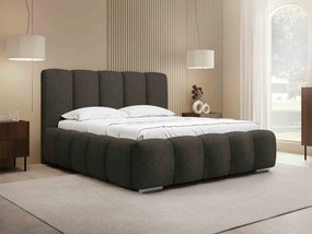 Čalúnená manželská posteľ Lisko Boucle, Rozmer postele: 180x200, Farby: Abriamo 07