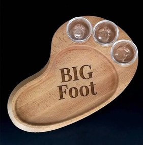 AMADEA Drevený servírovací podnos BIGFOOT, masívne drevo, 45x28x3 cm