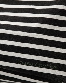 House Doctor Úložný textilný box Canva Black/Off-white