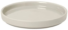 Biely keramický tanier Blomus Pilar, ø 14 cm