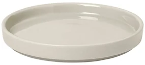 Biely keramický tanier Blomus Pilar, ø 14 cm