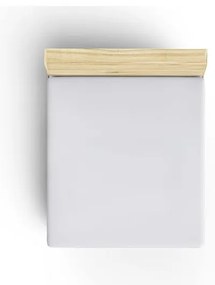 Biele napínacie bavlnené prestieradlo 160x200 cm - Mijolnir