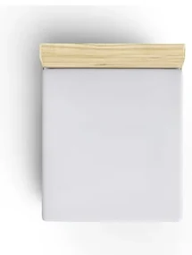 Biele napínacie bavlnené prestieradlo 160x200 cm - Mijolnir