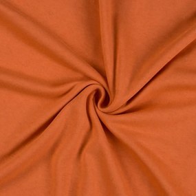 Posteľná plachta jersey tehlová - 90x200cm