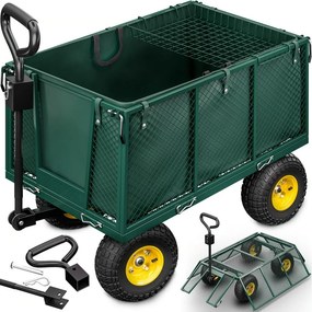 Transportný vozík HECTOR, max. 550kg, 110x75x52cm, zelený Gardebruk