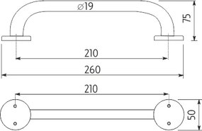 Nimco Madlo 210x19 mm - BM 3035M-18
