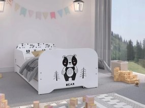 Rozkošná detská posteľ s motívom medvedíka 160 x 80 cm