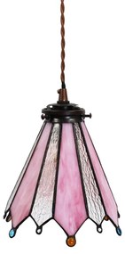 Stropná tiffany lampa PINK 18*15*115