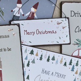 Ib Laursen Plechová ceduľa Merry Christmas