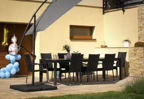 Záhradný jedálenský set Grande Pasto + 8x ratanová stolička Paris