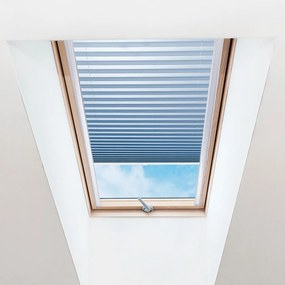 FOA Plisé roleta na strešné okná, Priesvitná, Svetlo modrá, P 017 , 100 x 50 cm