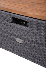 Sivá záhradná pohovka z umelého ratanu Bari – Garden Pleasure