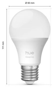 Sada 3x stmievateľných LED žiaroviek Philips Hue WACA E27/8W/230V 2200-6500K