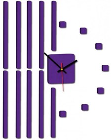 Nástenné hodiny Quartz, nalepovacie dekorácie, 3D zrkadlové nálepky Xmomo X0034- HEU-