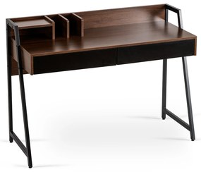 JAKS Písací stôl tmavo hnedý Cass 120 cm