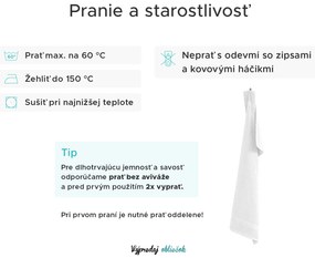 1x osuška CLARYSSE ELEGANCE 70x140 cm + 1x uterák CLARYSSE 60x110 cm 100% bavlna, svetlo modrá