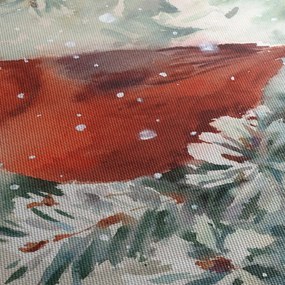 Obraz - Kardinál (s hodinami) (90x30 cm)