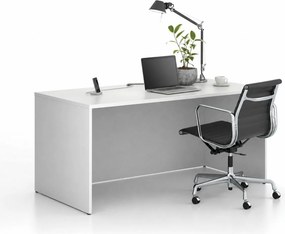 Kancelársky písací stôl FRAME, 160x80 cm, biela