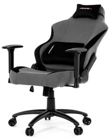 Autronic BONTEC Herné kreslo, hojdací mechanizmus, šedá látka, KA-F12 GREY2 Farba: Strieborná