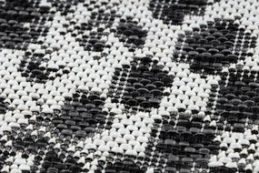 Dywany Łuszczów Kusový koberec Sion Sisal Snake`s skin 22162 ecru/black – na von aj na doma - 200x290 cm