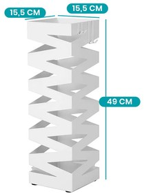 Stojan na dáždniky so zick-zack vzorom