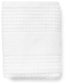 Biela froté osuška z Bio bavlny 70x140 cm Check – JUNA