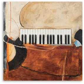 Gario Obraz na plátne Abstraktné klávesy klavíra Rozmery: 40 x 40 cm