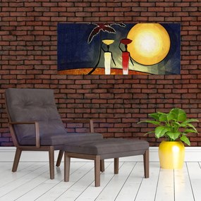 Obraz starovekej maľby (120x50 cm)