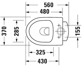 Duravit No.1 - Stojace WC, Rimless, biela 21840100002