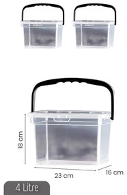 Sada 2 ks úložných boxů KAREN bílá