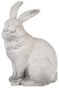 Béžová antik dekorácia socha králik - 15*11*21 cm