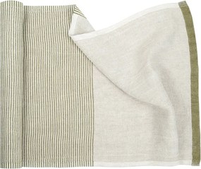 Podložka do sauny Kaisla 50x180, ľan-olivová