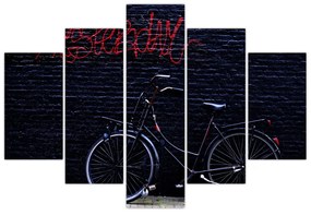 Obraz bicykla v Amsterdame (150x105 cm)