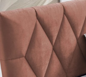 Dvojposteľ Reve Reve 180x200 cm, lososová látka