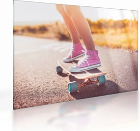 Sklenený obraz skateboardu (70x50 cm)
