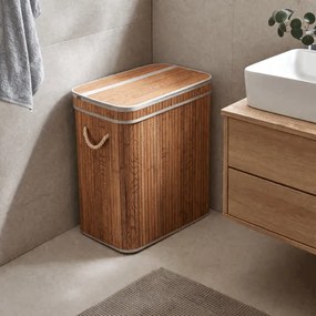 Kôs na bielizeň sivý / hnedý DB2000 GREY-DK