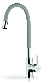 Pyramis 90938001 - Kuchynská batéria FLESSI s flexibilným ramienkom, sivá