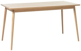 Rozkladací jedálenský stôl s doskou v dubovom dekore v prírodnej farbe 150x90 cm Barrali – Unique Furniture