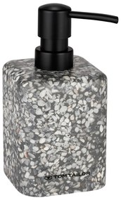 Sivý dávkovač mydla z polyresínu 270 ml Tom Tailor T-Terrazzo – Wenko