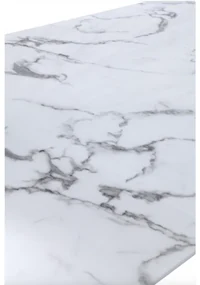 JEDÁLENSKÝ STÔL LOVRE BIELY MRAMOR + ZLATÝ 180 x 90 cm