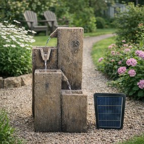 Záhradná solárna fontána BestBerg SF-04 / polyresin / 27 x 28 x 48 cm