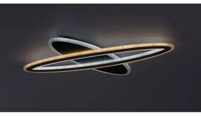 Rabalux 71313-LED stmievateľné stropné svietidlo TANELI 70W/230V 3000/4000/6000K čierne + DO