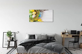 Obraz na plátne Vaječné založené na tulipány 125x50 cm