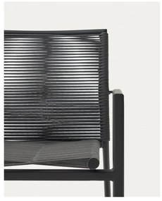 Tmavosivá kovová záhradná stolička Culip – Kave Home