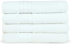 Biele froté bavlnené uteráky v súprave 4 ks 50x100 cm – Good Morning
